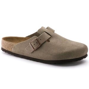 Birkenstock Boston Soft Footbed Clogs Suede Leather!
